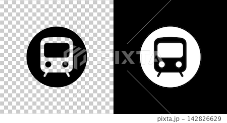 電車の丸囲みアイコン 鉄道 アクセス 電車の丸囲みアイコン 鉄道 アクセス 142826629