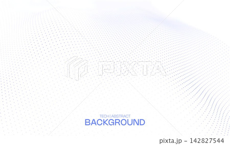 Background semiconductor blue with technology abstract tech and data particle dot. Digital line connection with grid wave white and design light network. Pattern texture background with graphic. Background semiconductor blue with technology abstract tech and data particle dot. Digital line connection with grid wave white and design light network. Pattern texture background with graphic. 142827544