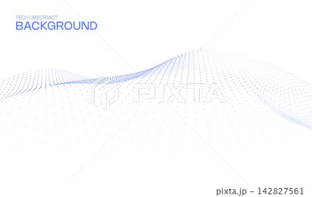 Background semiconductor blue with technology abstract tech and data particle dot. Digital line connection with grid wave white and design light network. Pattern texture background with graphic. Background semiconductor blue with technology abstract tech and data particle dot. Digital line connection with grid wave white and design light network. Pattern texture background with graphic. 142827561