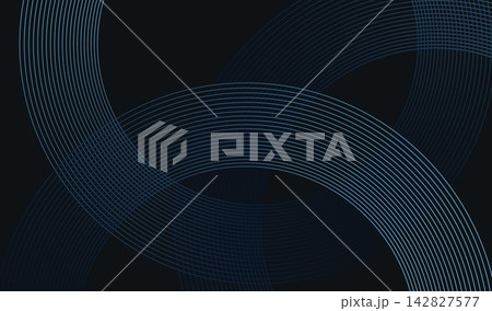 Background round ring for pattern abstract letterhead and line footer minimal. Geometric corporate vector for banner concept cover and curve design dynamic. Background gradient graphic 142827577