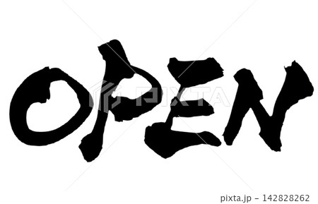 OPEN 筆文字 手書き 英字 Open Calligraphy OPEN 筆文字 手書き 英字 Open Calligraphy 142828262
