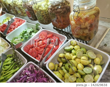 different vegetable and salad 142829638