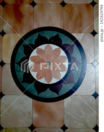 Geometrical Pattern in Stone Flooring Geometrical Pattern in Stone Flooring 142829766