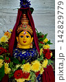 Decorated Devi Parvathi Idol 142829779