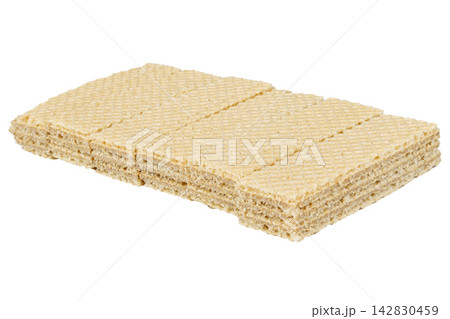 Wafer snacks isolated on white background 142830459