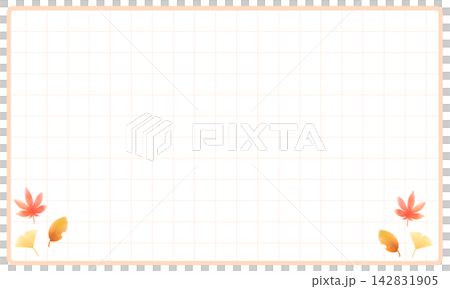 一幅簡單的秋日落葉畫。 一幅簡單的秋日落葉畫。 142831905