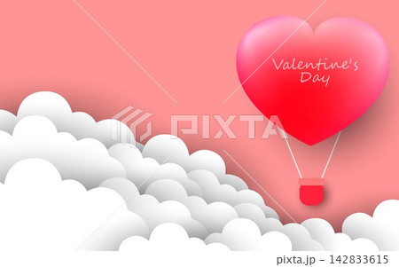 Beautiful Valentine's day invitation background.  142833615