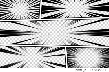 Comic magazine background set 142835354