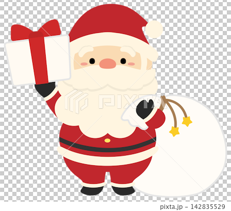 Santa Claus, Christmas presents, and gift bags Santa Claus, Christmas presents, and gift bags 142835529