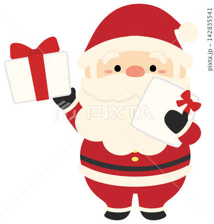 クリスマスプレゼントとサンタクロース 142835541