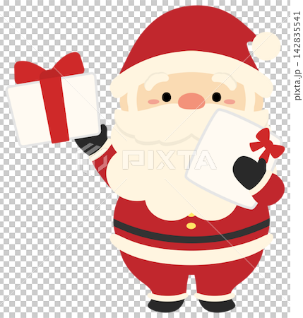 クリスマスプレゼントとサンタクロース 142835541