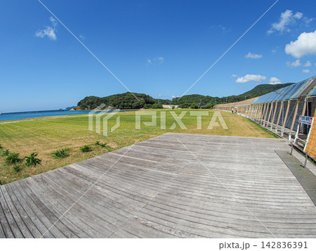 山口県下関市の広いビーチ阿川ほうせんぐり海浜公園 山口県下関市の広いビーチ阿川ほうせんぐり海浜公園 142836391
