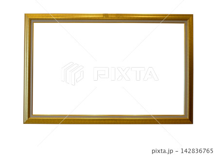Old wooden picture gold frame Old wooden picture gold frame 142836765