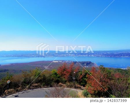 《鹿児島県》桜島　湯之平展望所・湯之平展望所より望む絶景 142837399