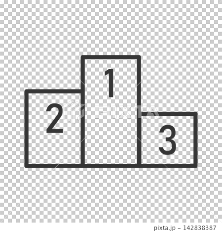 Simple podium line icon Simple podium line icon 142838387