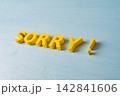 Apology, regret and making amends concept with yellow SORRY message 142841606