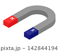 U型磁石・アイソメトリック 142844194