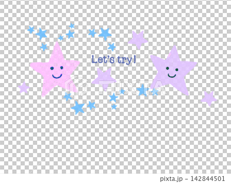Two pink stars in "Let's try" Two pink stars in "Let's try" 142844501