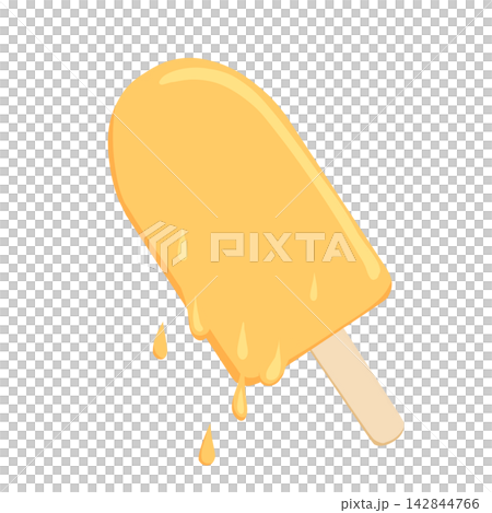 Illustration of an orange popsicle Illustration of an orange popsicle 142844766