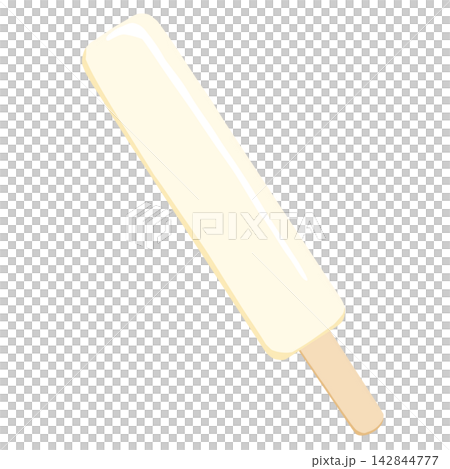 Illustration of a white popsicle Illustration of a white popsicle 142844777