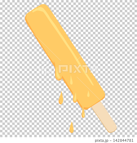 Illustration of an orange popsicle Illustration of an orange popsicle 142844781