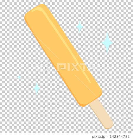 Illustration of an orange popsicle Illustration of an orange popsicle 142844782