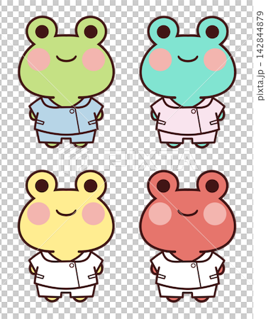 A frog wearing a nurse's uniform A frog wearing a nurse's uniform 142844879