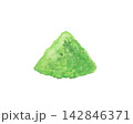 水彩絵の具で描いた抹茶の粉末イメージ 142846371