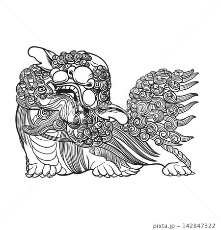Chinese Guardian Lion Chinese Guardian Lion 142847322
