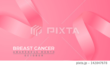 October breast cancer awareness month poster background concept design illustration graphic template. October breast cancer awareness month poster background concept design illustration graphic template. 142847678