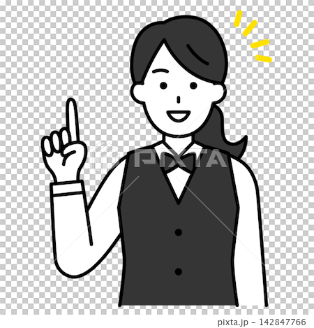 一位有想法的女餐廳員工 142847766