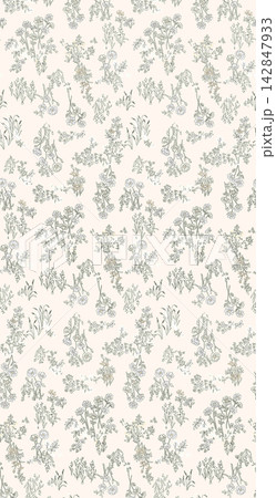 Ornate Mixed Style Floral and Butterfly Seamless Pattern Set for Textile Art Ornate Mixed Style Floral and Butterfly Seamless Pattern Set for Textile Art 142847933