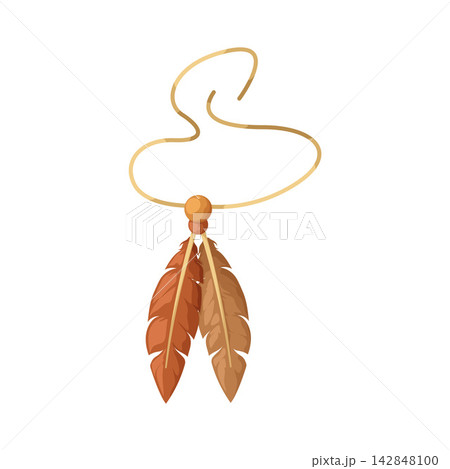 Illustration of Feather Ornament Illustration of Feather Ornament 142848100