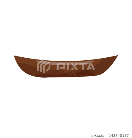 Illustration of Wooden Boat 142848127