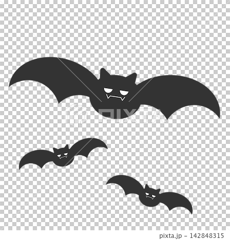 Halloween vector materials, cute illustrations, icons, designs, bats Halloween vector materials, cute illustrations, icons, designs, bats 142848315