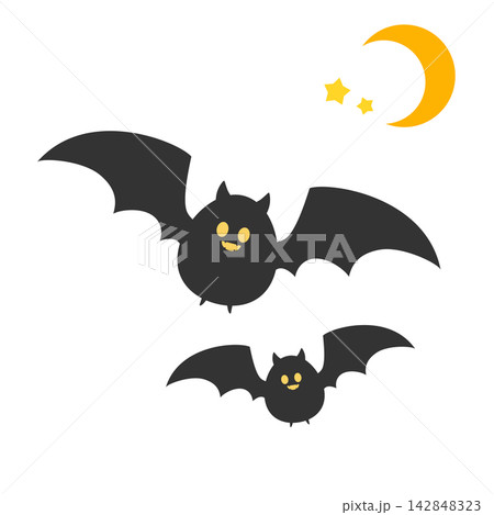 ハロウィン ベクター 素材 かわいい イラスト アイコン デザイン コウモリ ハロウィン ベクター 素材 かわいい イラスト アイコン デザイン コウモリ 142848323
