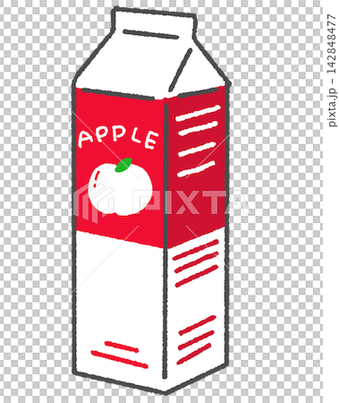 Apple juice in a paper carton Apple juice in a paper carton 142848477