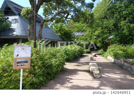 鏡山:駐車場→展望台への小路(佐賀県唐津市) 鏡山:駐車場→展望台への小路(佐賀県唐津市) 142848951