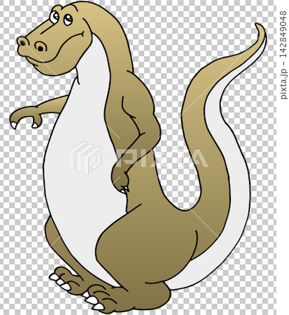 Hand-drawn dinosaur illustration ☆ Allosaurus Hand-drawn dinosaur illustration ☆ Allosaurus 142849048