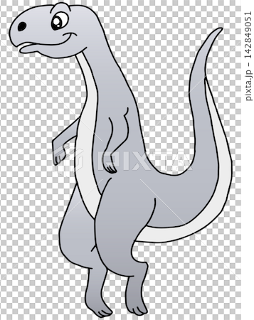 Hand-drawn dinosaur illustration ☆ Velociraptor Hand-drawn dinosaur illustration ☆ Velociraptor 142849051