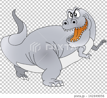 手書き恐竜イラスト☆ティラノサウルス 142849056