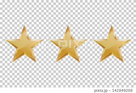 Illustration of three golden stars Illustration of three golden stars 142849208