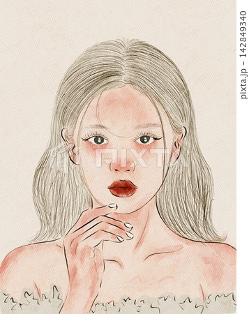 portrait of a beautiful woman 142849340