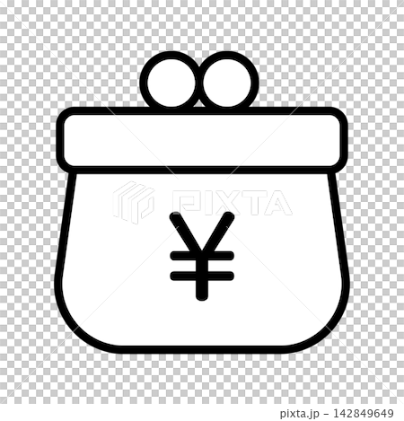 財布アイコン がま口 お金 円 ¥ 小銭入れ 現金 貯金 コイン 金融 ベクターイラスト 財布アイコン がま口 お金 円 ¥ 小銭入れ 現金 貯金 コイン 金融 ベクターイラスト 142849649