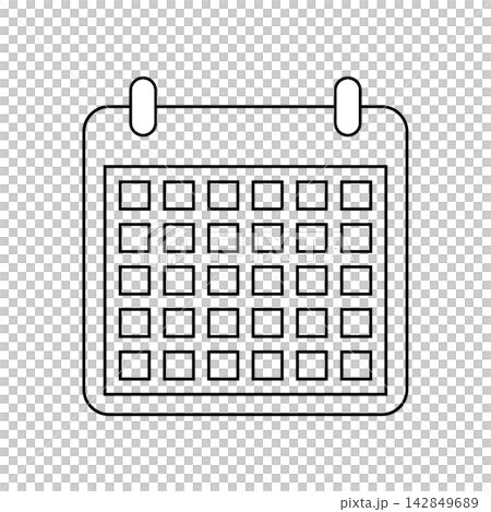 日曆圖示、日程安排、計劃表、日期、星期幾、向量圖 日曆圖示、日程安排、計劃表、日期、星期幾、向量圖 142849689