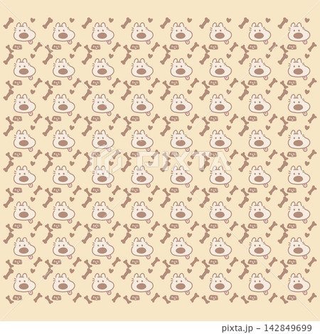 Puppy cute for pattern backgrounds and all designs different  142849699
