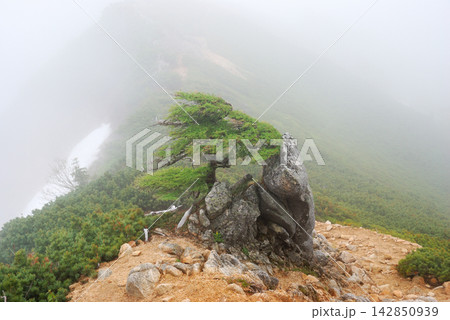 【山の風景】長野県・燕岳登山・山は雲の芸術家 142850939
