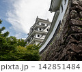 石垣の上に建つ城 142851484