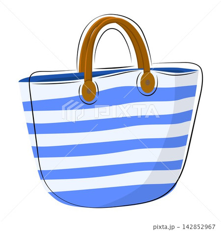 Stylish Striped Tote Bag for Fashionable Summer Outings and Beach Adventures Stylish Striped Tote Bag for Fashionable Summer Outings and Beach Adventures 142852967
