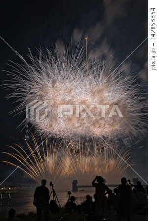 夜空に打ちあがる花火 夏の夜空に咲く花火 夜空に咲く花火 高く輝く花火大会 打ち上げ花火を見る人々 夜空に打ちあがる花火 夏の夜空に咲く花火 夜空に咲く花火 高く輝く花火大会 打ち上げ花火を見る人々 142853354